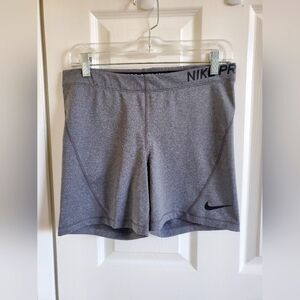 Nike Women's Gray Pro Shorts XL